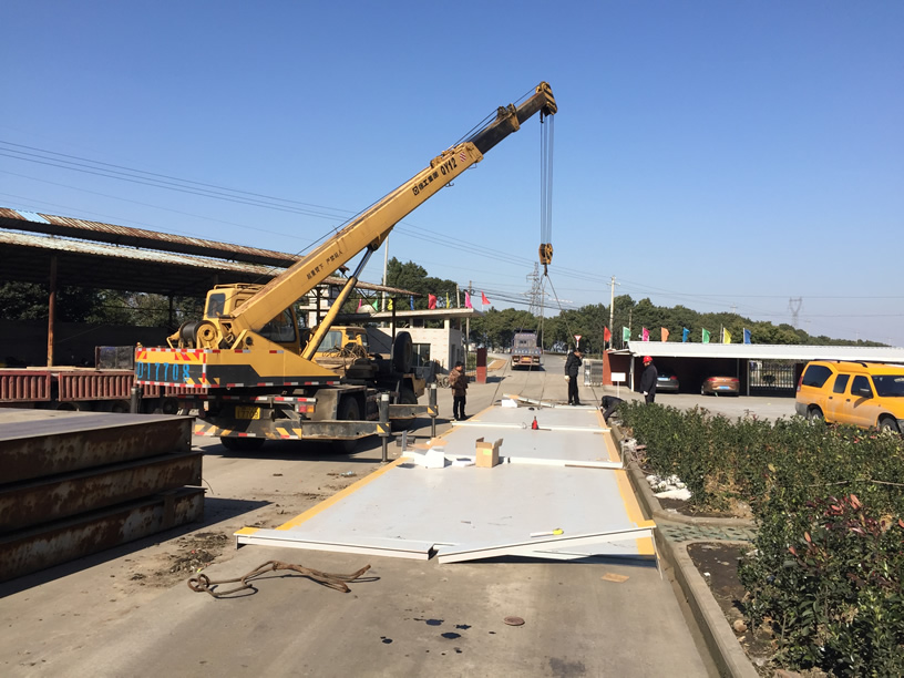 150T電子汽車衡項目安裝調試
